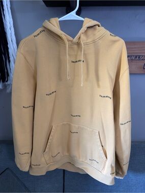 Primitive Skateboarding Mustard Yellow Pullover Hoodie (Size L)